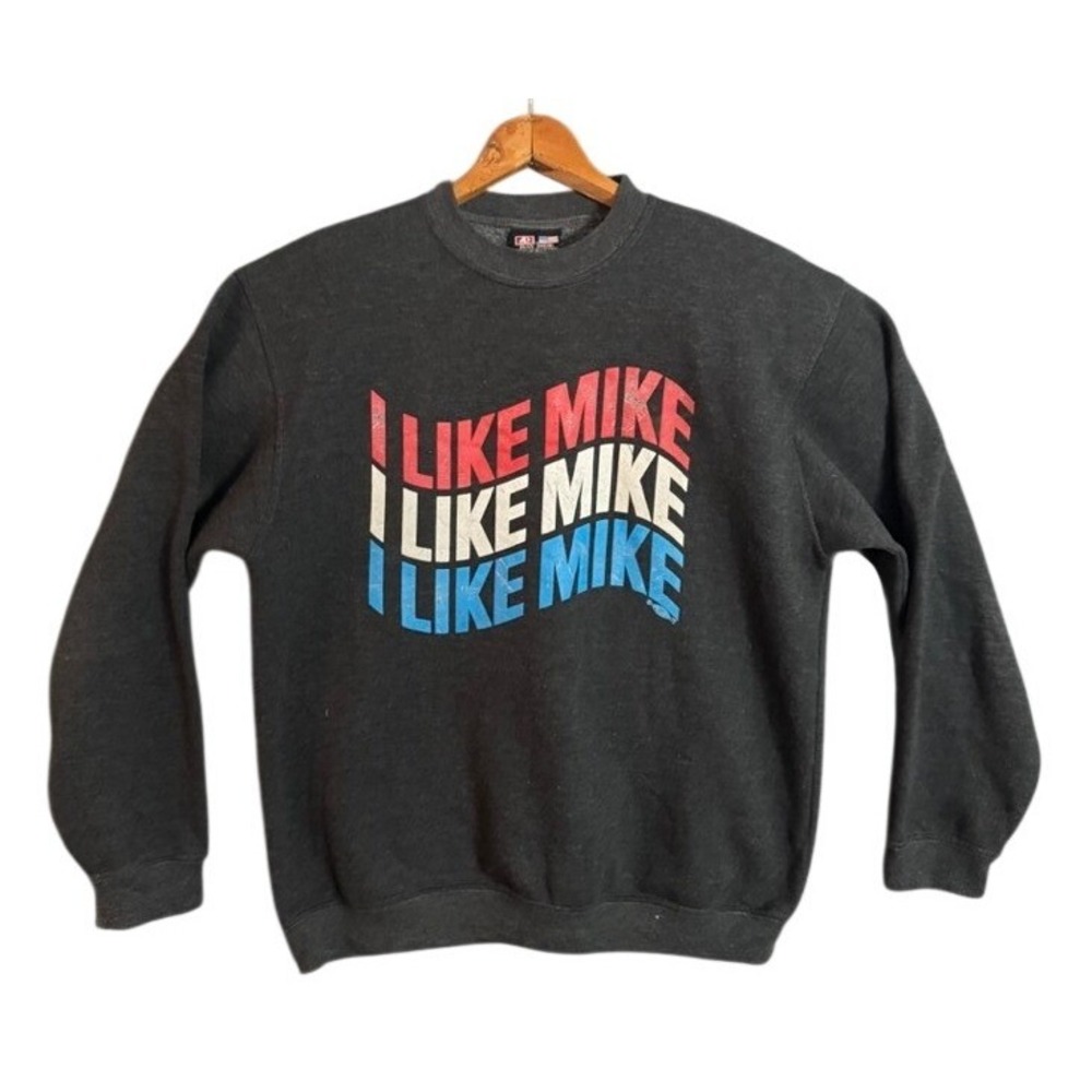 Bay Side Mike Bloomberg 2020 Campaign Sweatshirt Large Charcoal Gray USA Made